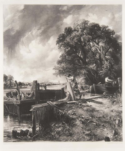 The Lock; and Dedham Vale by David Lucas